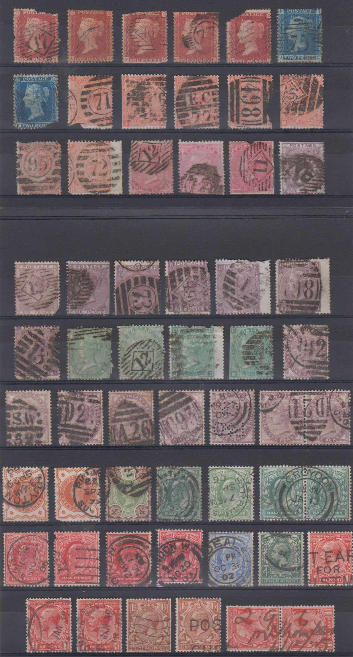 Great Britain 1864 — Cancels