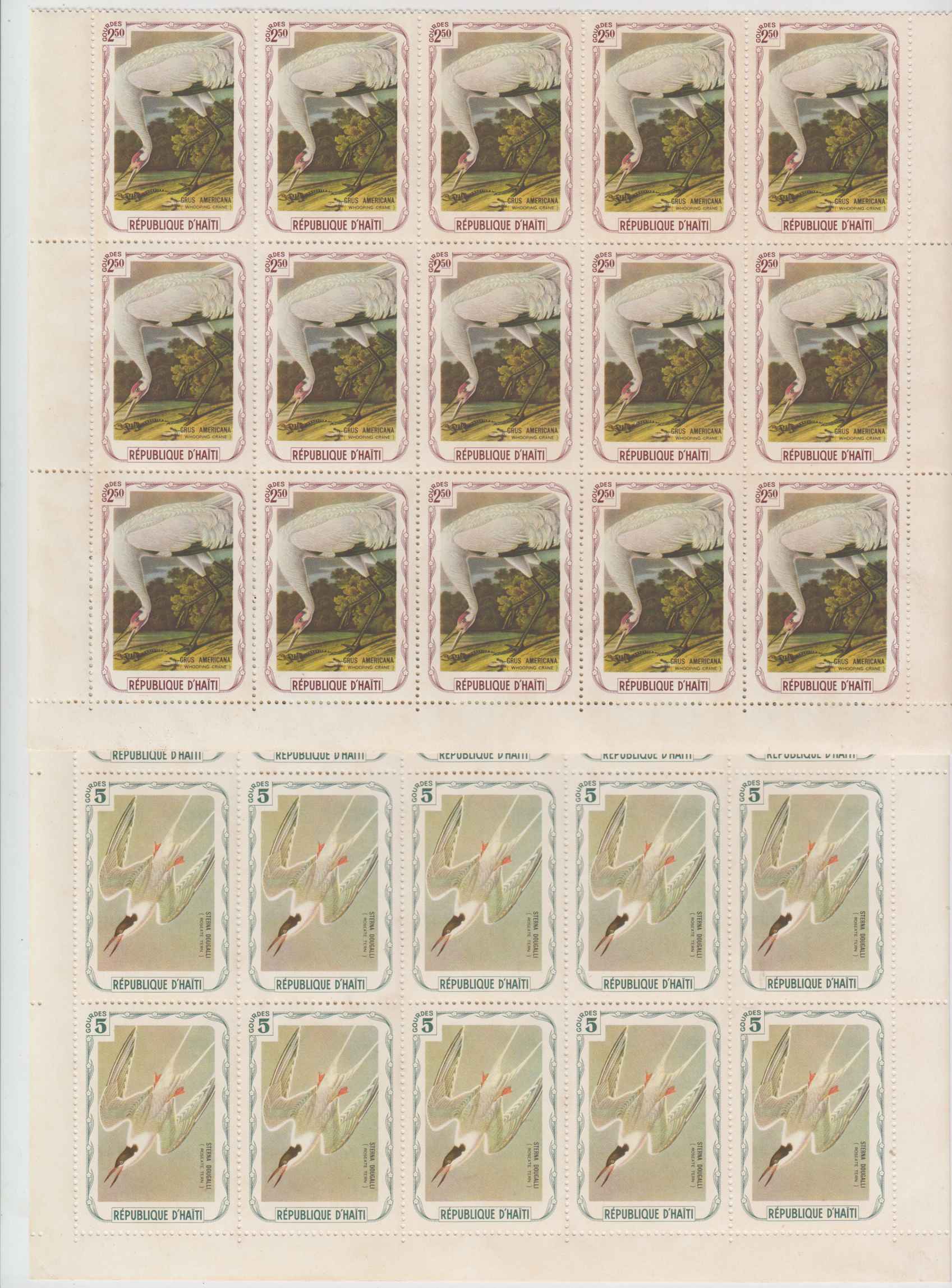 Haiti 1975 — Audubon Birds