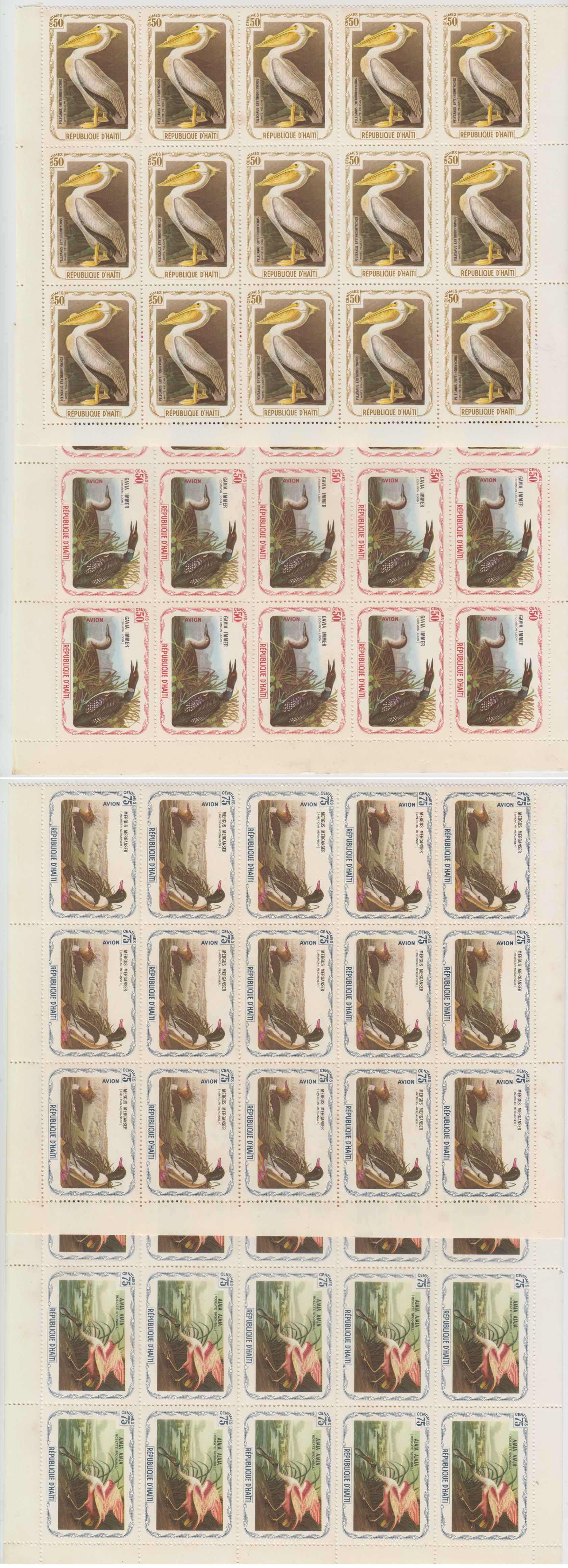 Haiti 1975 — Audubon Birds