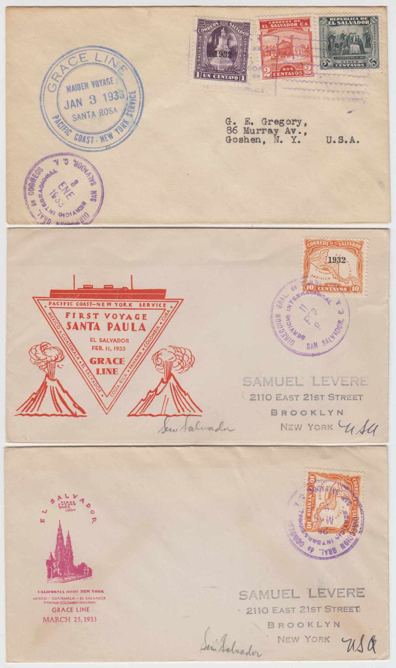 El Salvador 1933 — Maritime