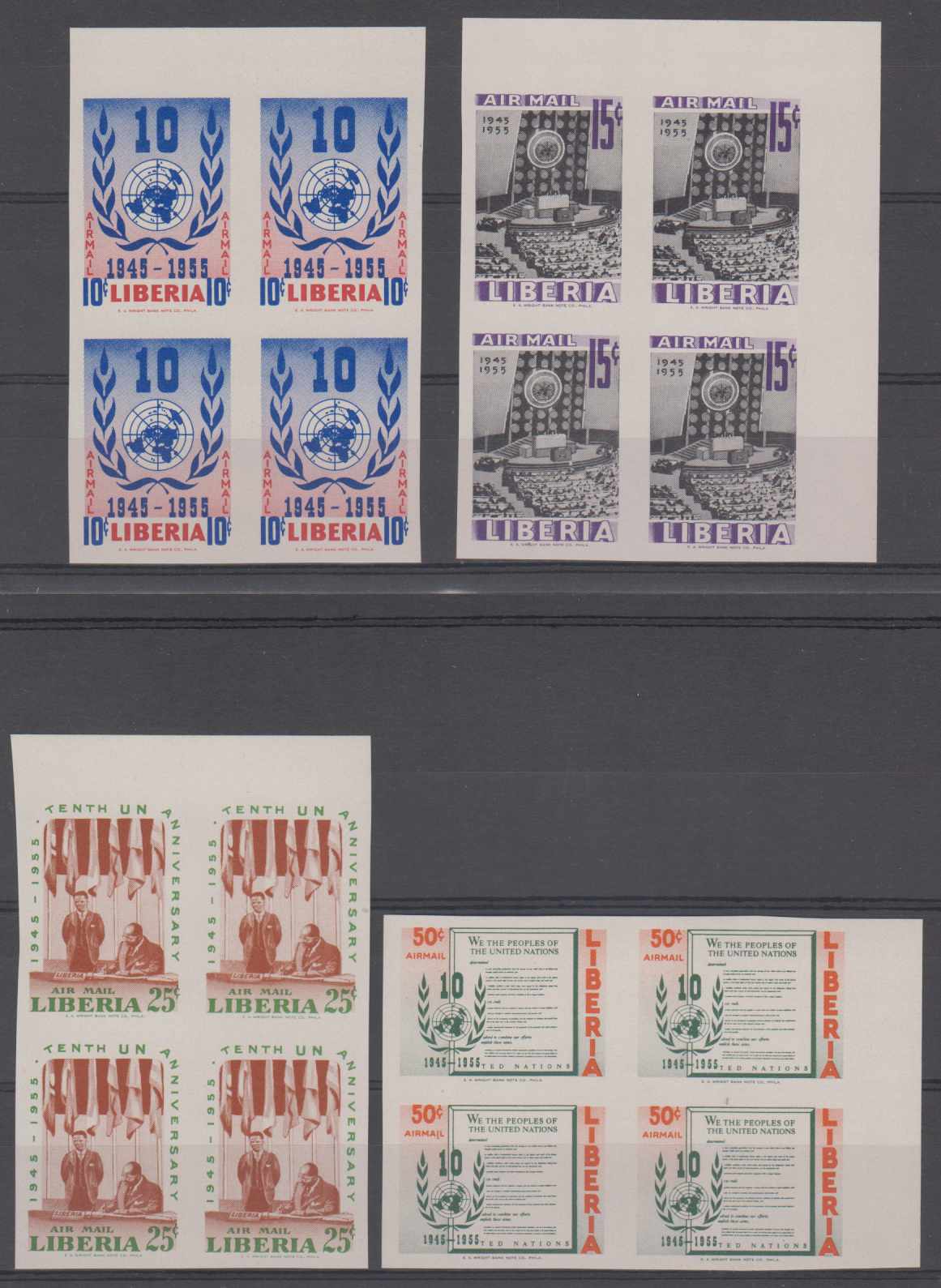 Liberia 1955 — Scott C93-c96