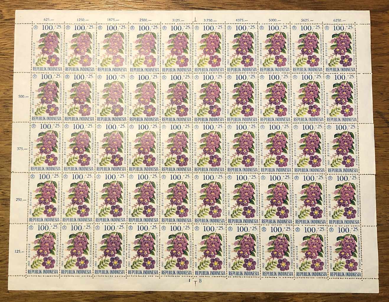 Indonesia 1965 — Flowers issue