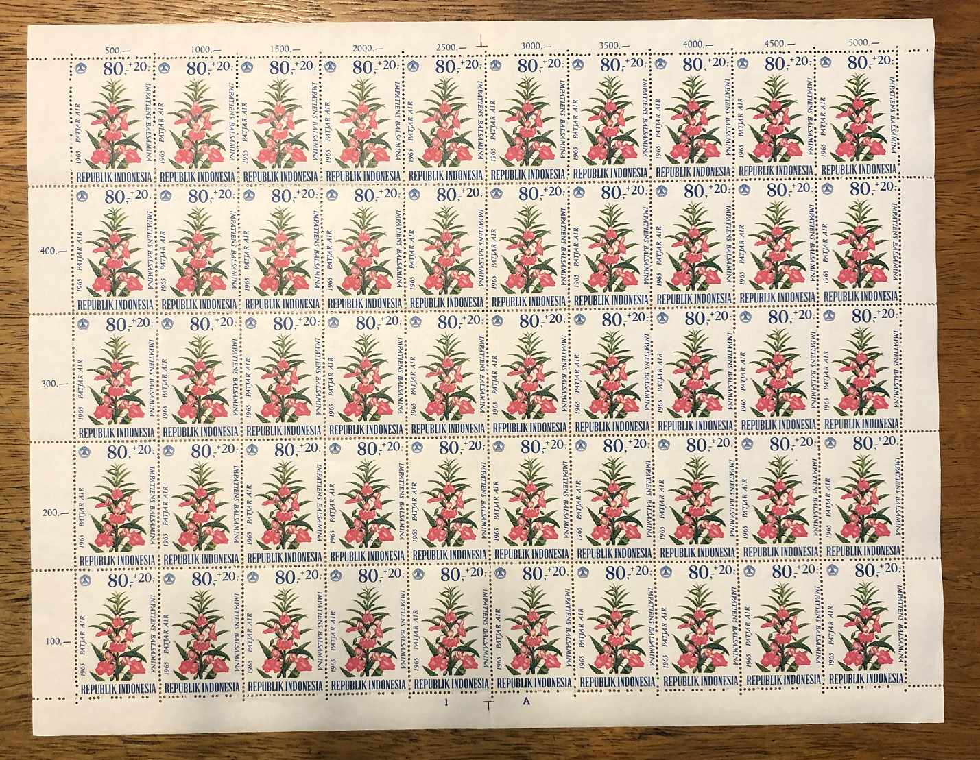 Indonesia 1965 — Flowers issue