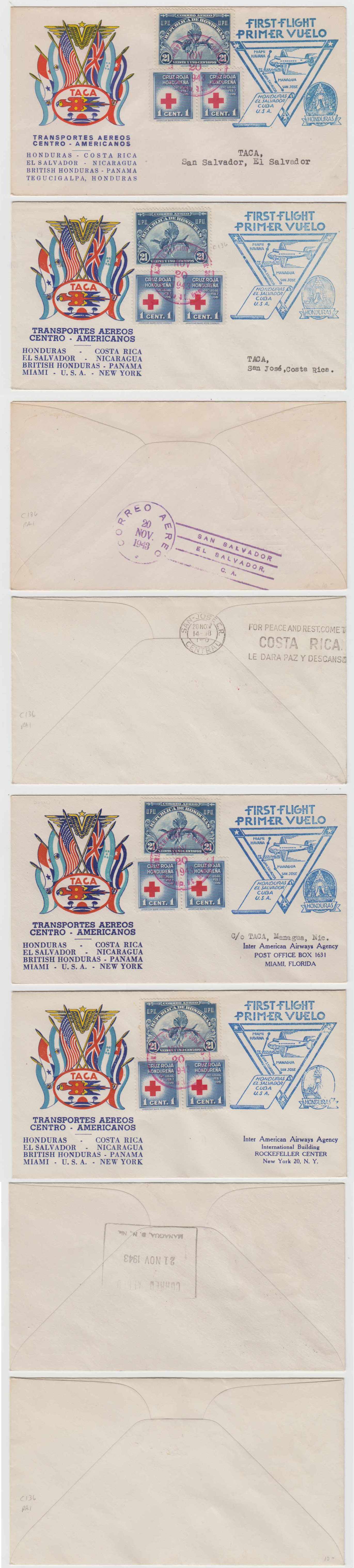 Honduras 1943 — Nov 20