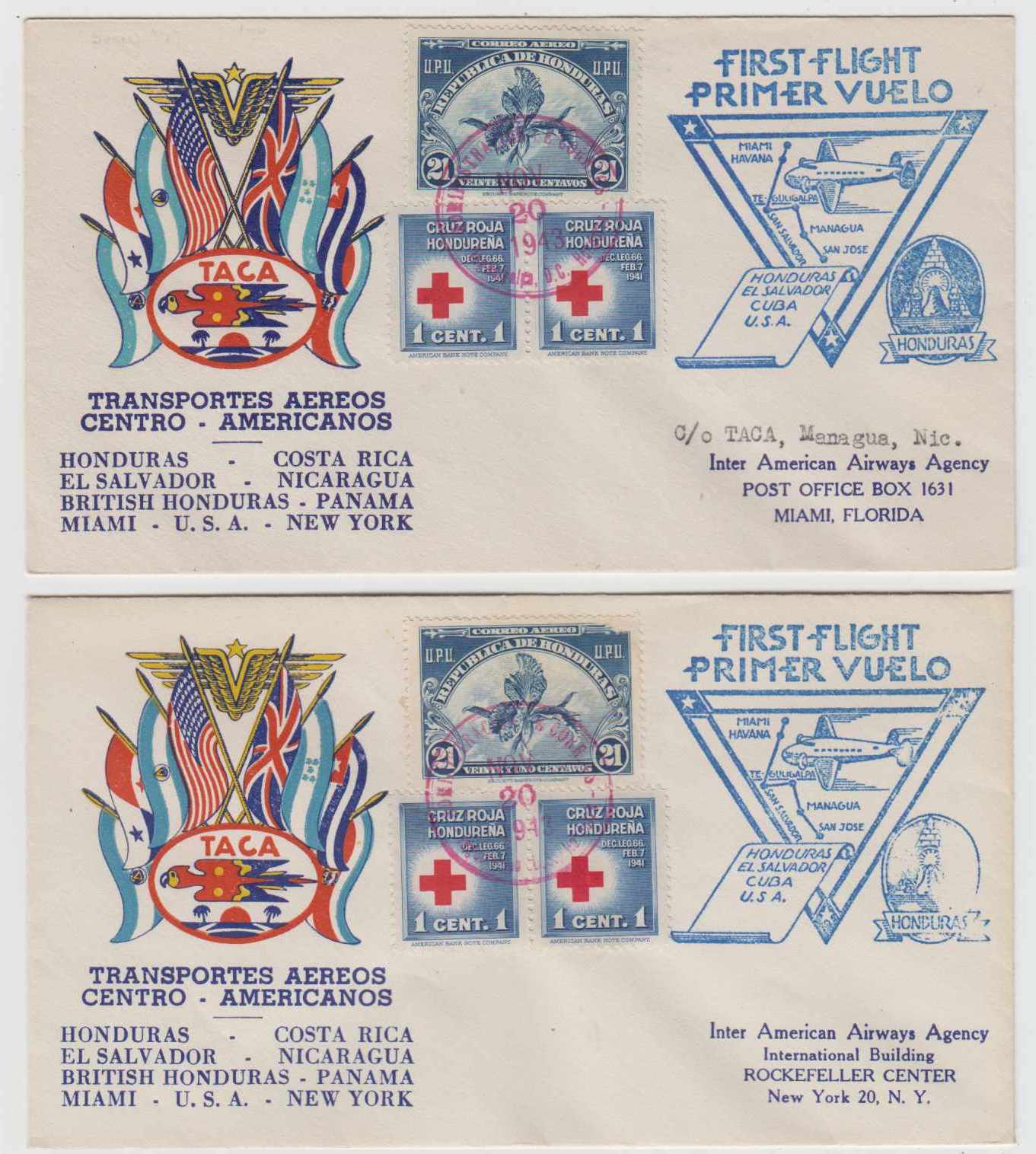 Honduras 1943 — Nov 20