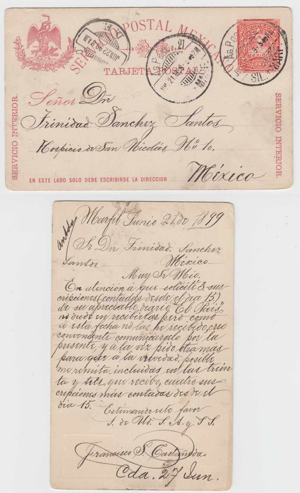 Mexico 1899 — Railroad
