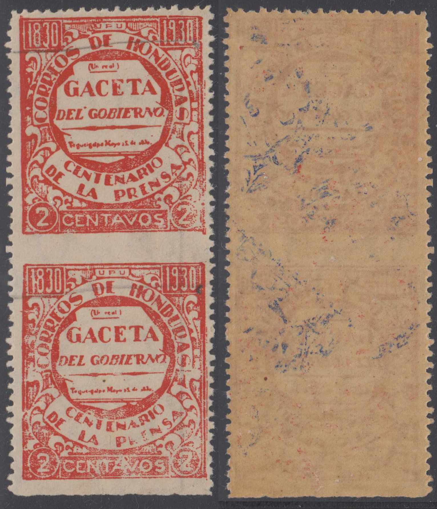 Honduras 1930 — Scott 297 top value