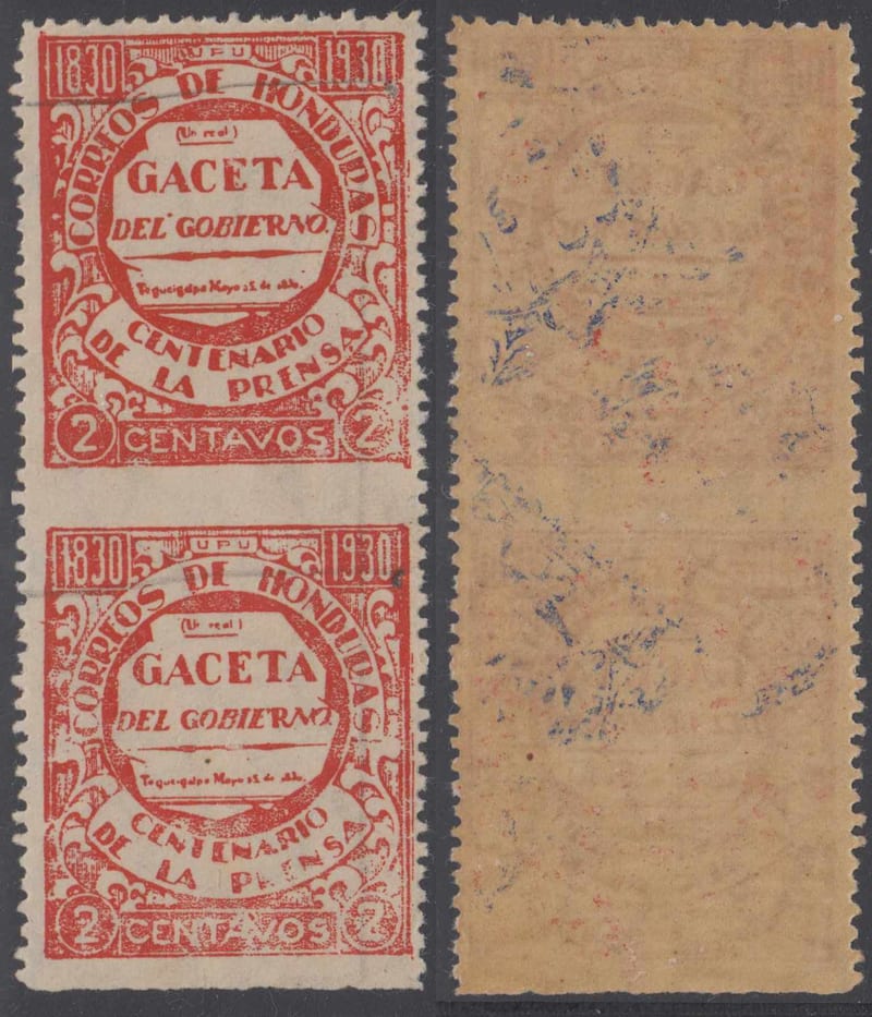 Honduras 1930 — Scott 297 top value