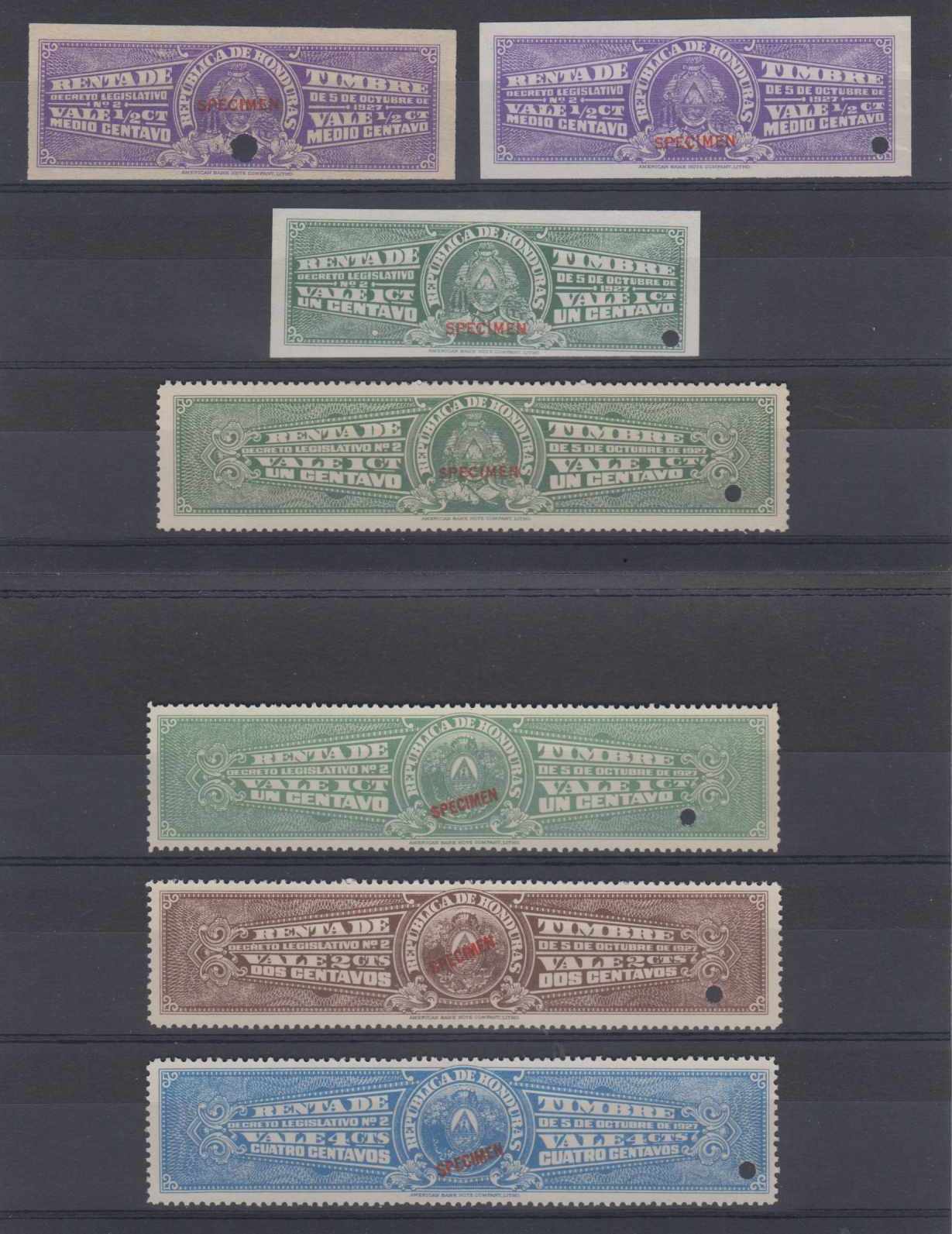 Honduras 1927 — Revenues