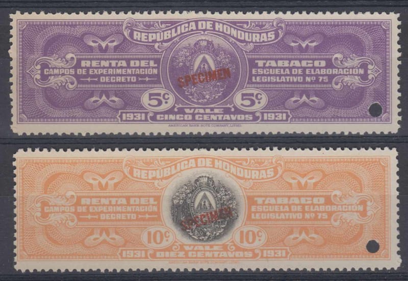 Honduras 1931 — Revenues