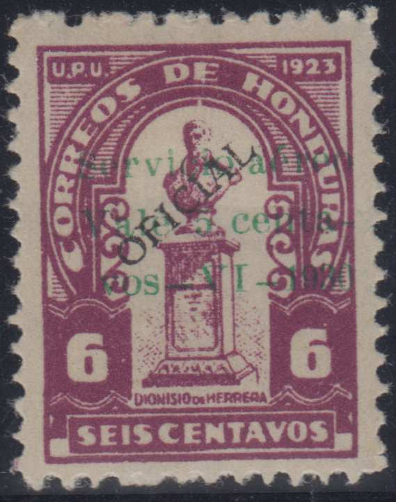 Honduras 1930 — Scott unlisted