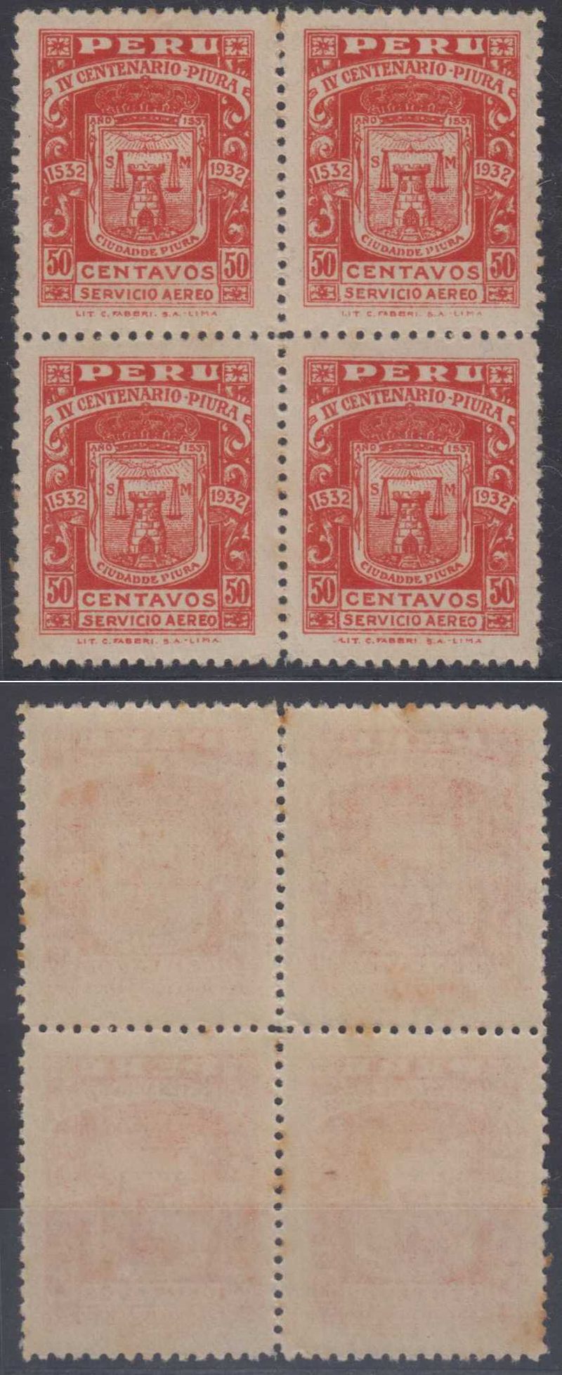 Peru 1932 — Arms of Piura