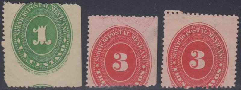 Mexico 1890 — Numerals