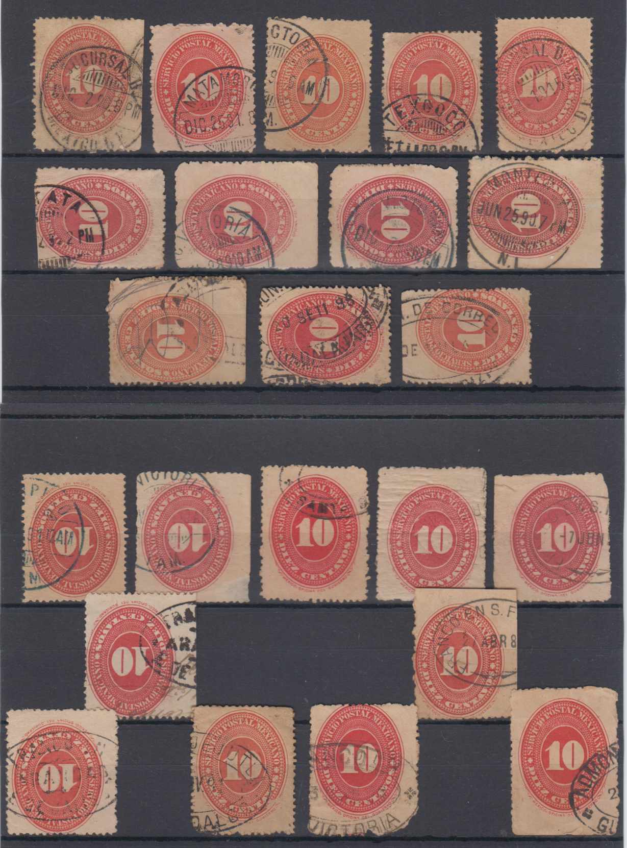 Mexico 1890 — Numerals
