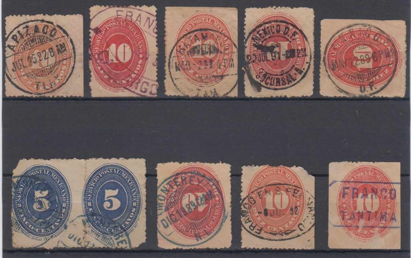 Mexico 1890 — Numerals