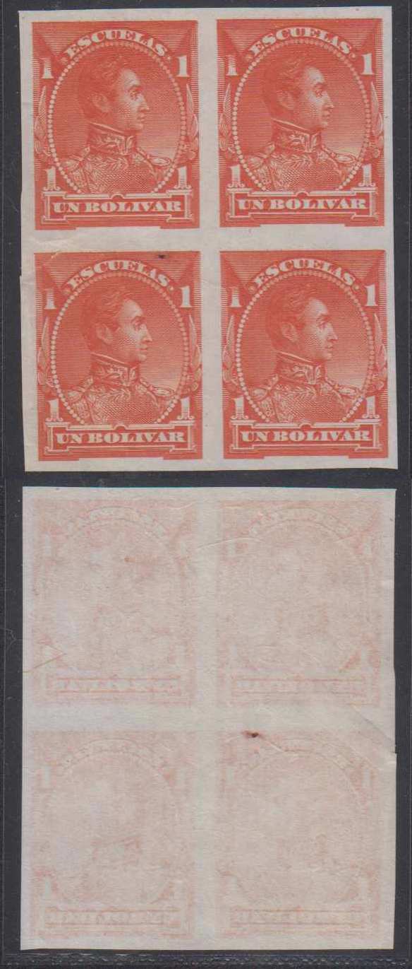 Venezuela 1882 — Bolivar Escuelas