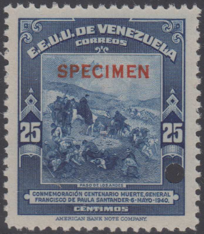 Venezuela 1940 — Crossing of the Andes