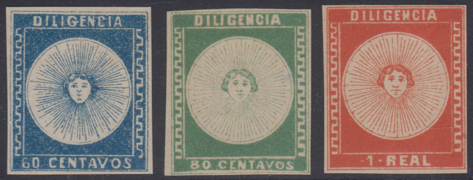 Uruguay 1856 — Carrier issue Diligencias