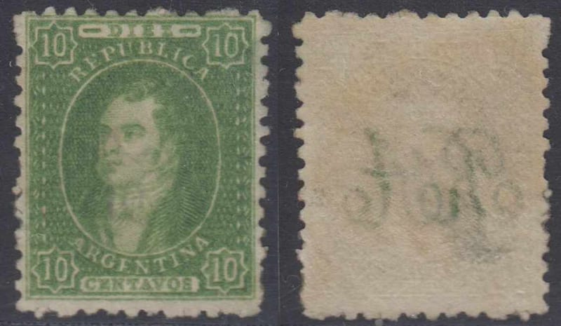 Argentina 1864 — Rivadavia