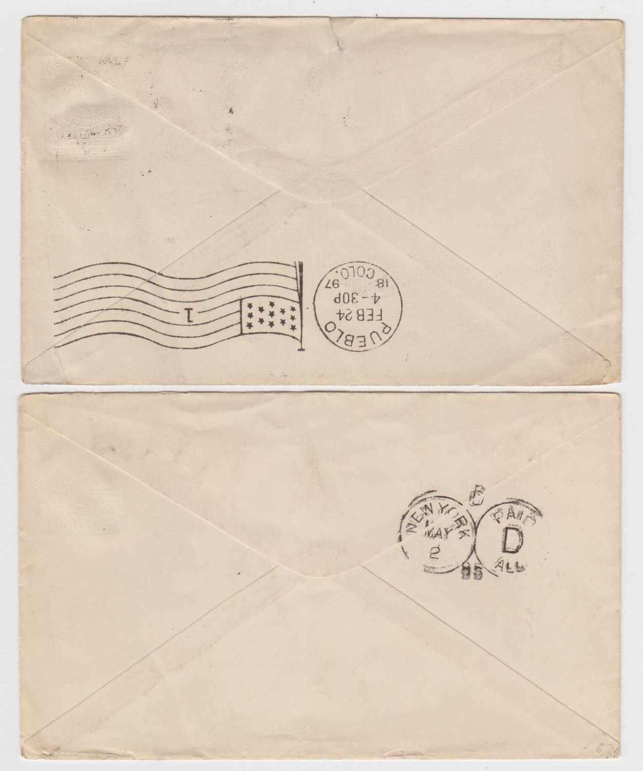 Mexico 1895 — Envelopes TO USA