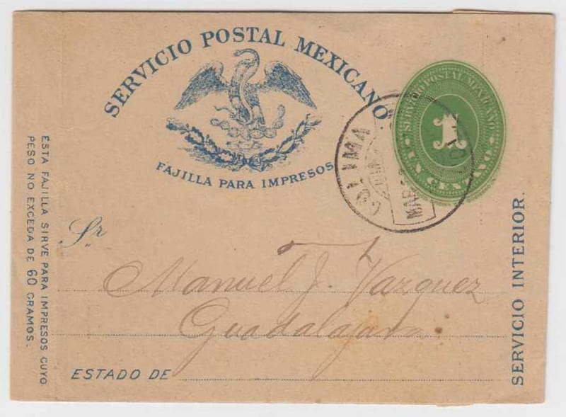 Mexico 1892 — Wrappers