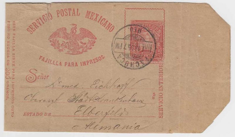 Mexico 1895 — Wrapper