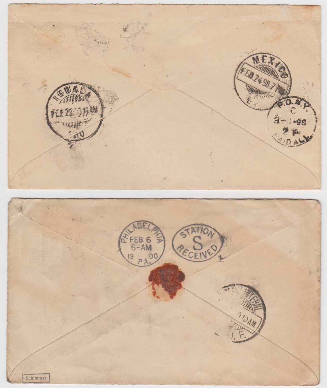 Mexico 1898 — Envelope TO USA