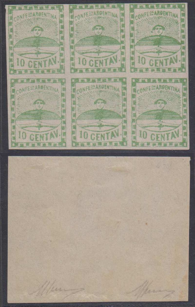 Argentina 1858 — Confederation
