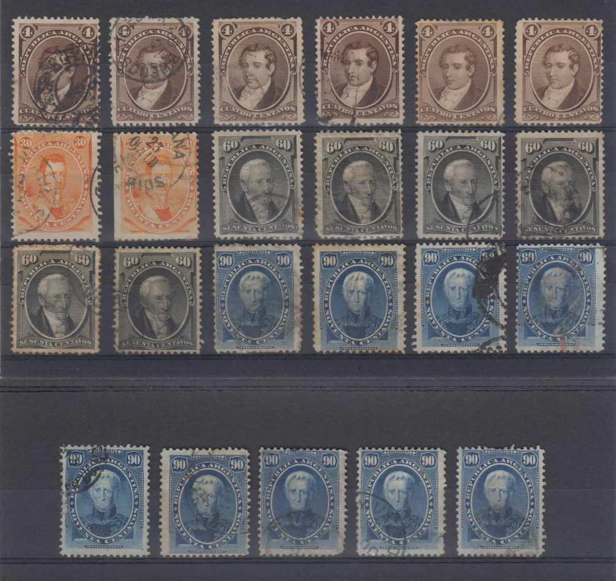 Argentina 1867 — ABNCo issue