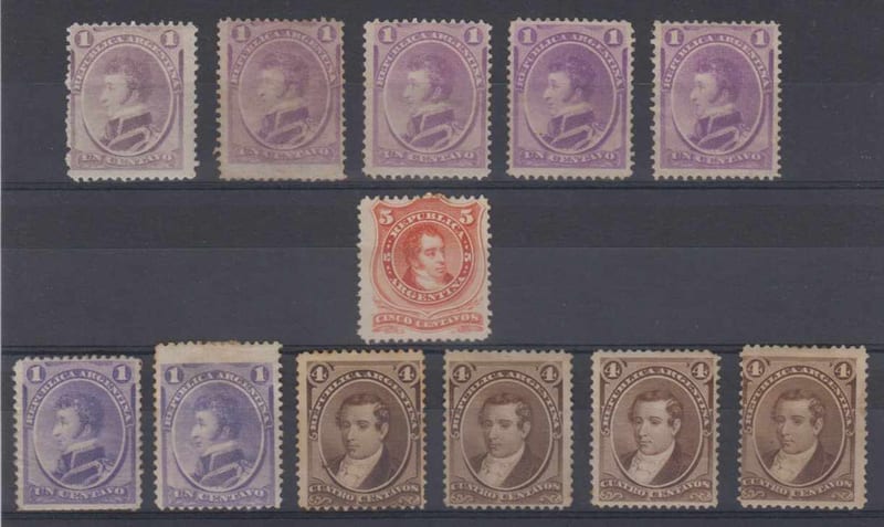 Argentina 1867 — ABNCo issues