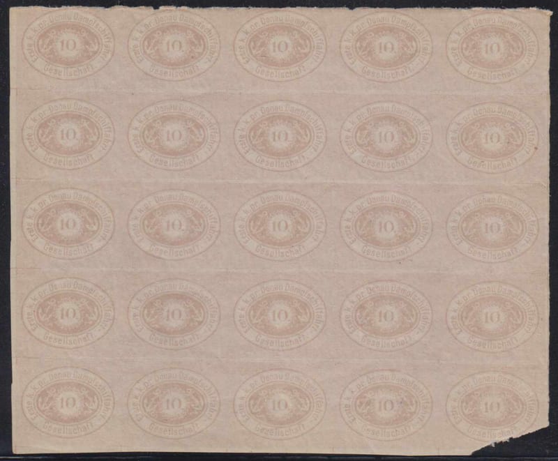 Austria 1866 — Danube Steamship Navigation Co