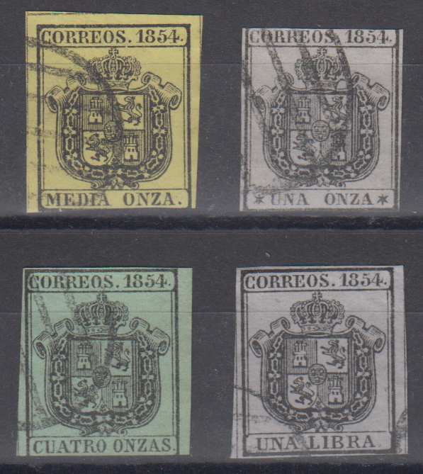 Spain 1854 — Official Stamp
