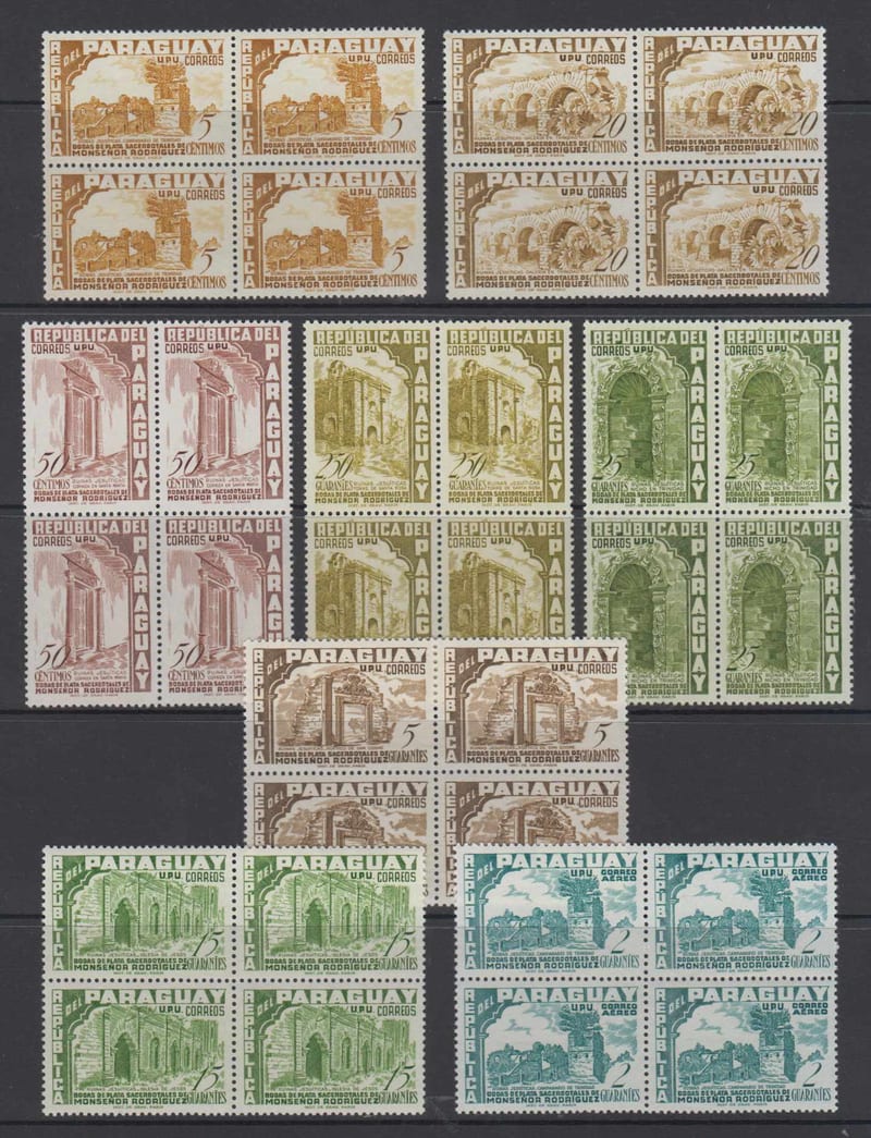 Paraguay 1955 — Scott 491-497 & C225-c232