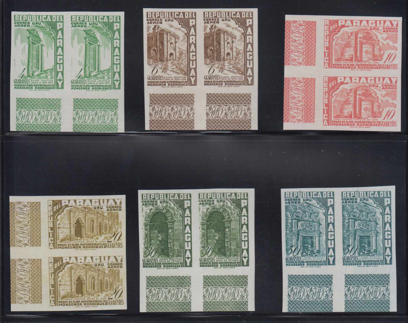 Paraguay 1955 — Scott 491-497 & C225-c232
