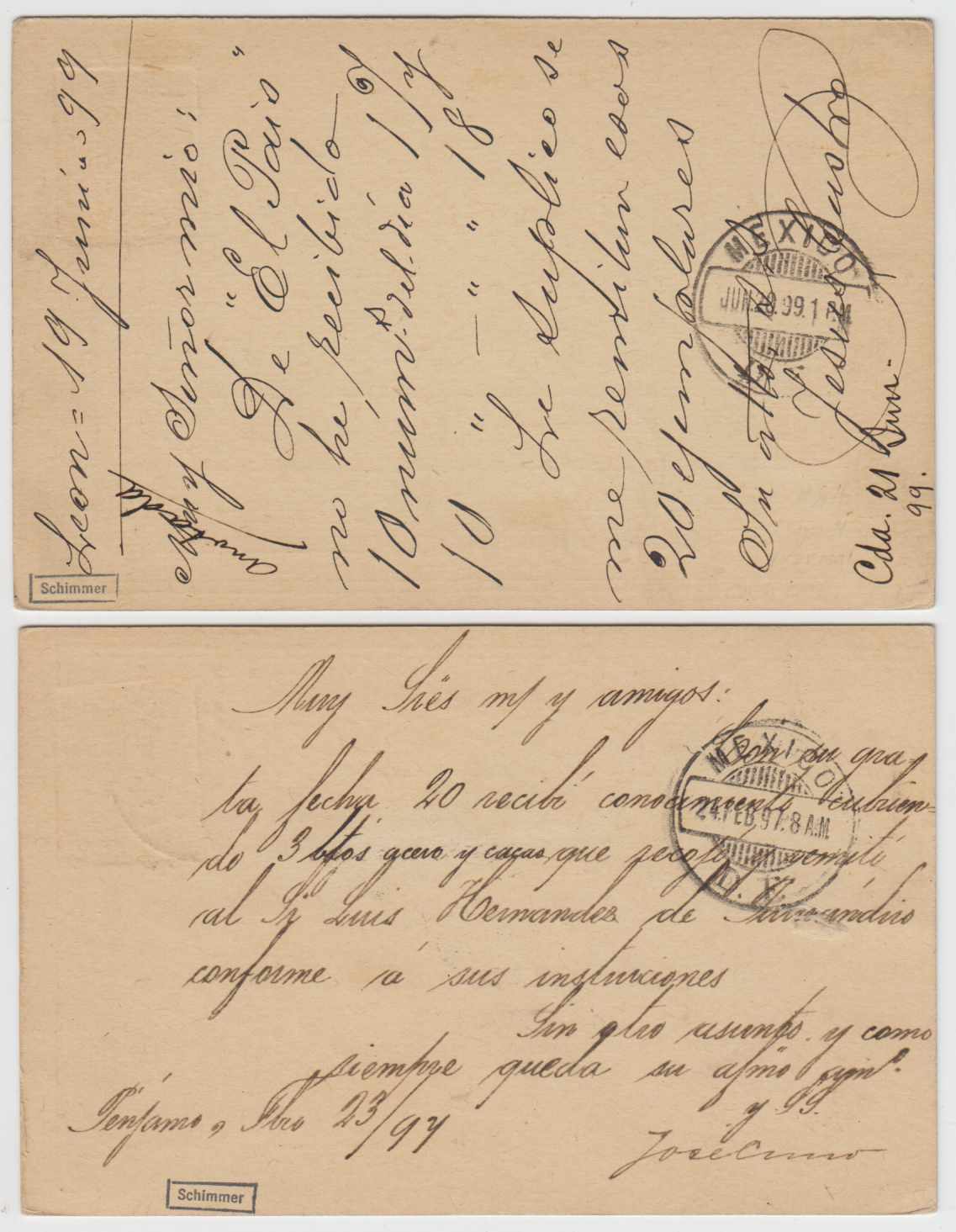 Mexico 1897 — Mepsi Pc79