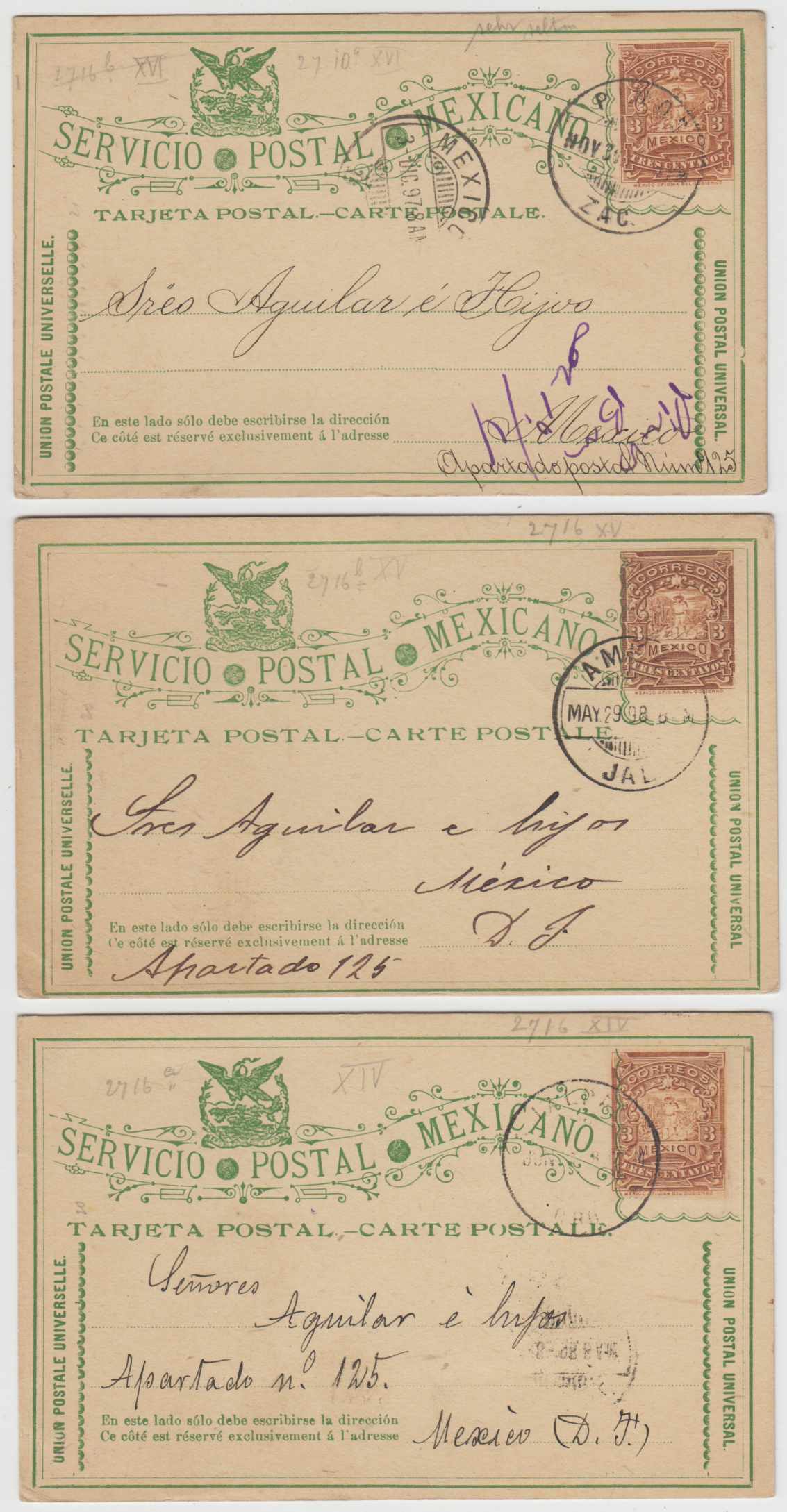 Mexico 1896 — Mepsi Pc80-pc81