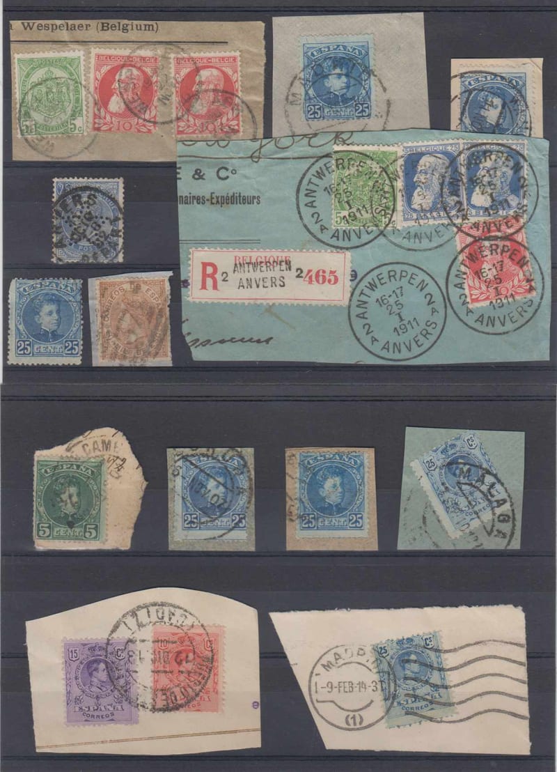 Europe 1880 — Group of 33 pieces & 4 singles from Belgium, Spain, Germany, Italy, Austria, Switzerland…