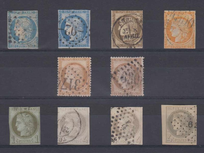 France 1855 — Ceres issues