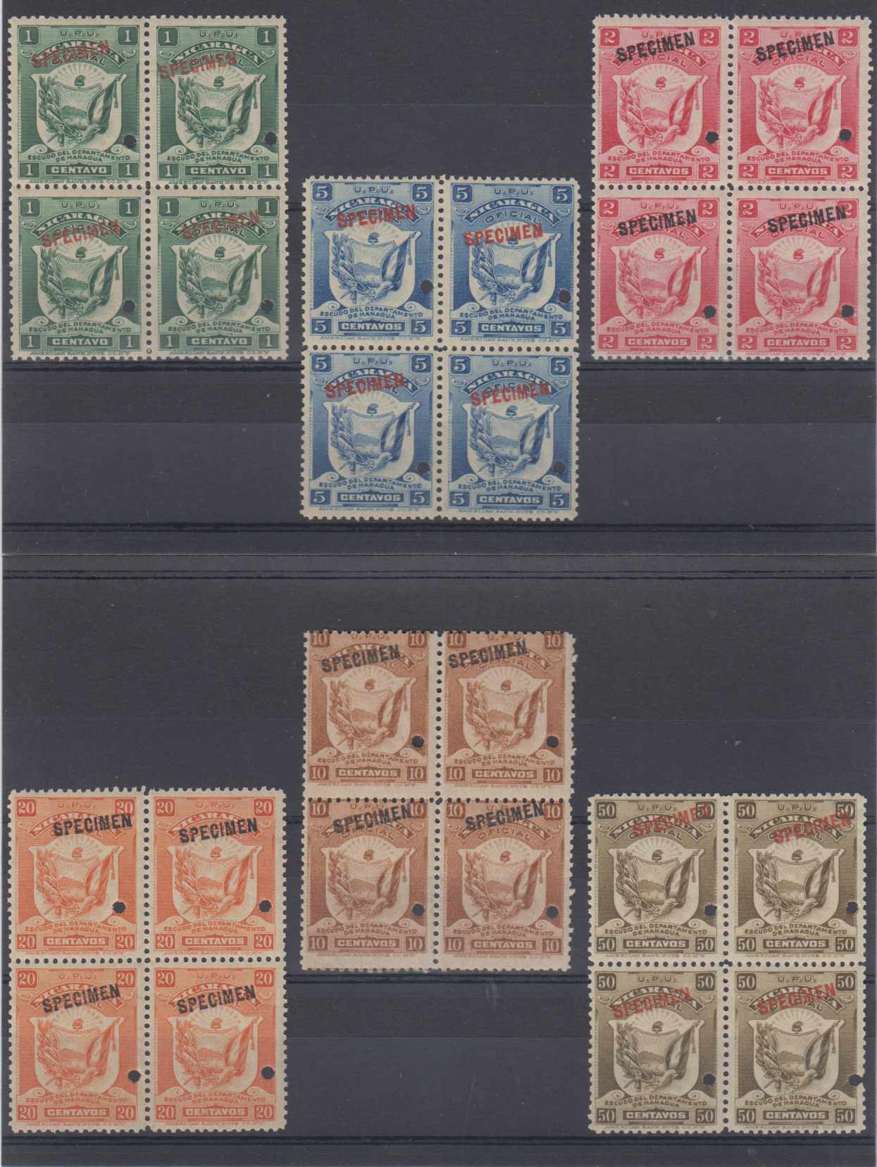 Nicaragua 1905 — Officials
