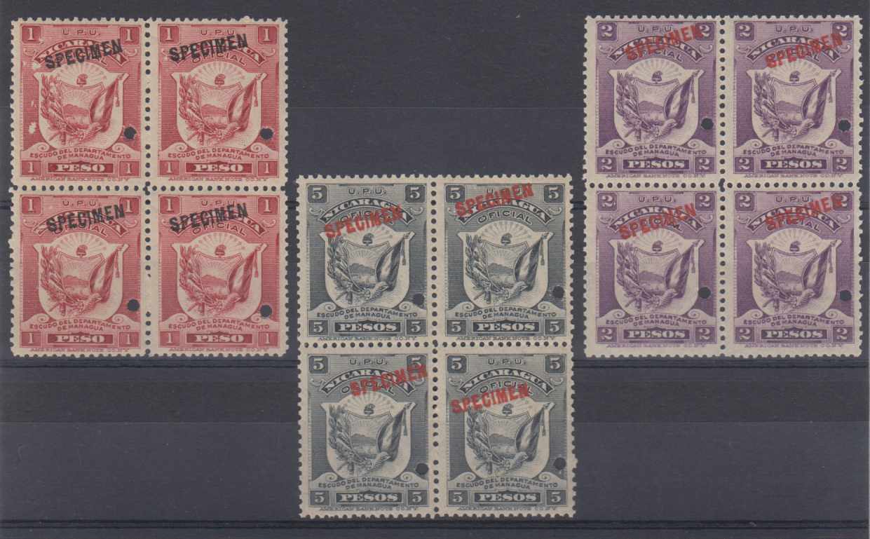 Nicaragua 1905 — Officials