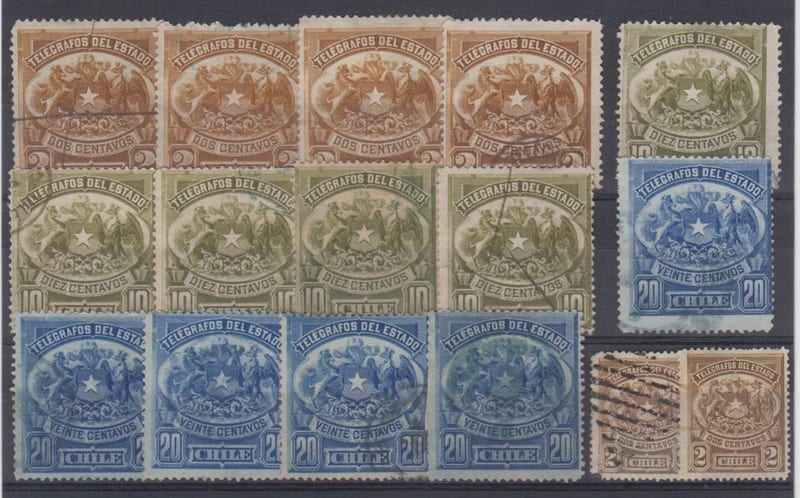 Chile 1883 — Telegraph