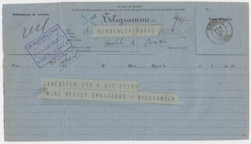France 1901 — Telegrams
