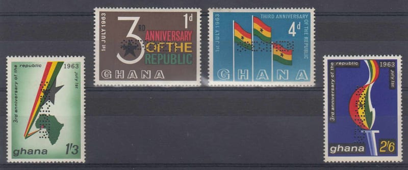 Ghana 1963 — Third Anniversary of the Republic