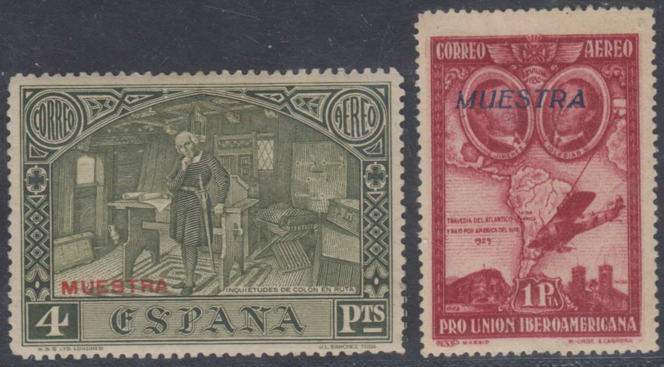 Spain 1930 — Columbus & plane