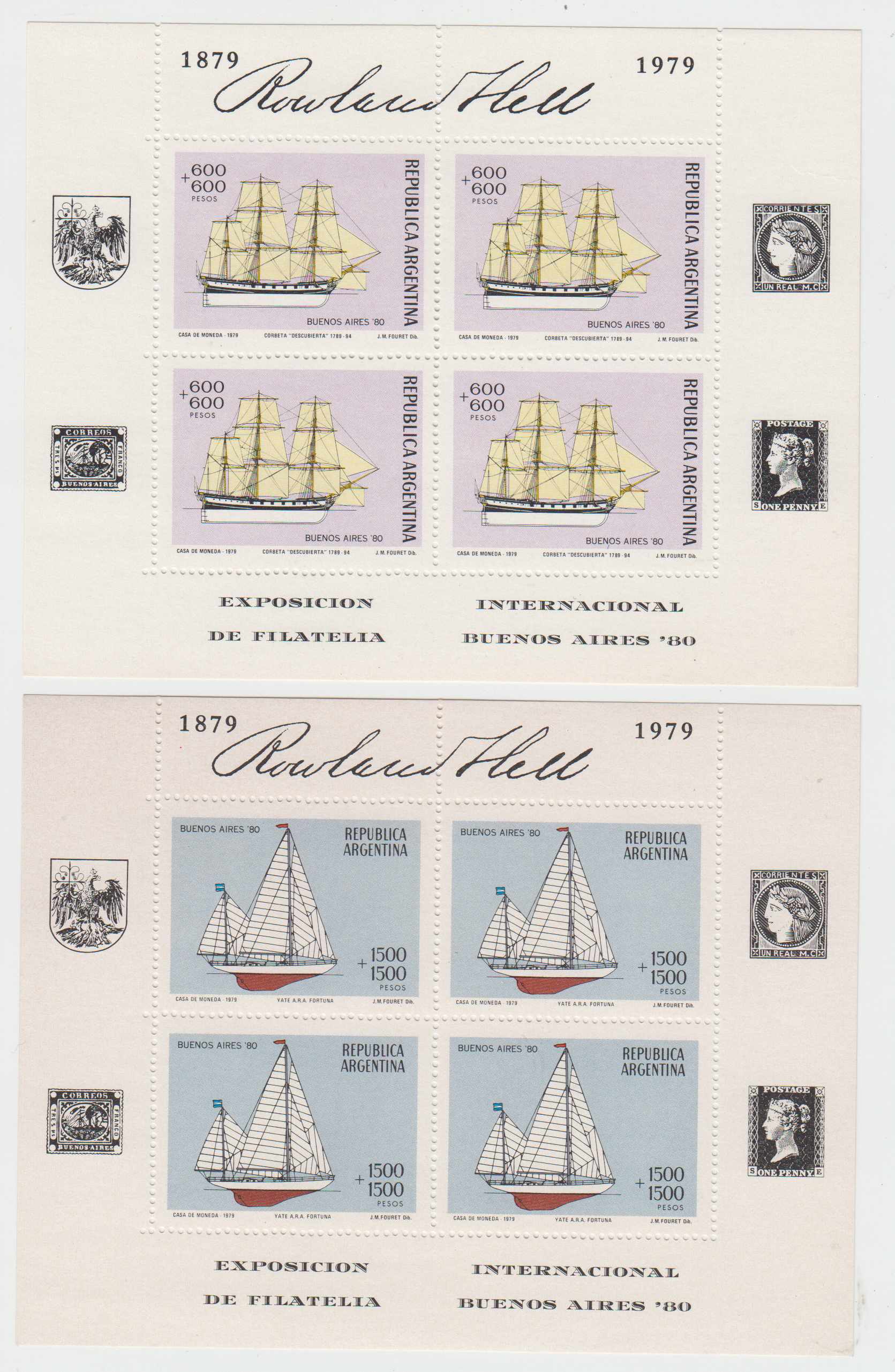 Argentina 1979 — Sailing Ships