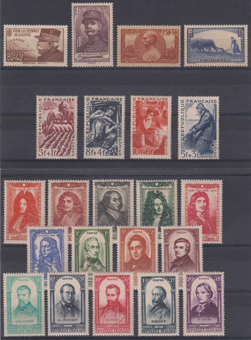 France 1940 — semipostal issues