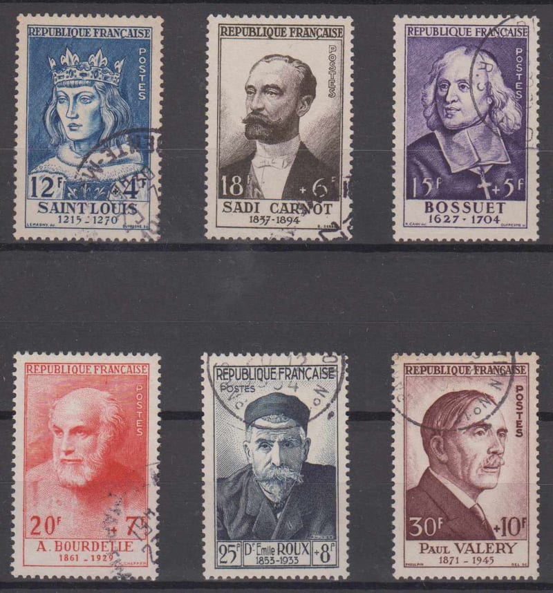 France 1954 — Scott B285-b290