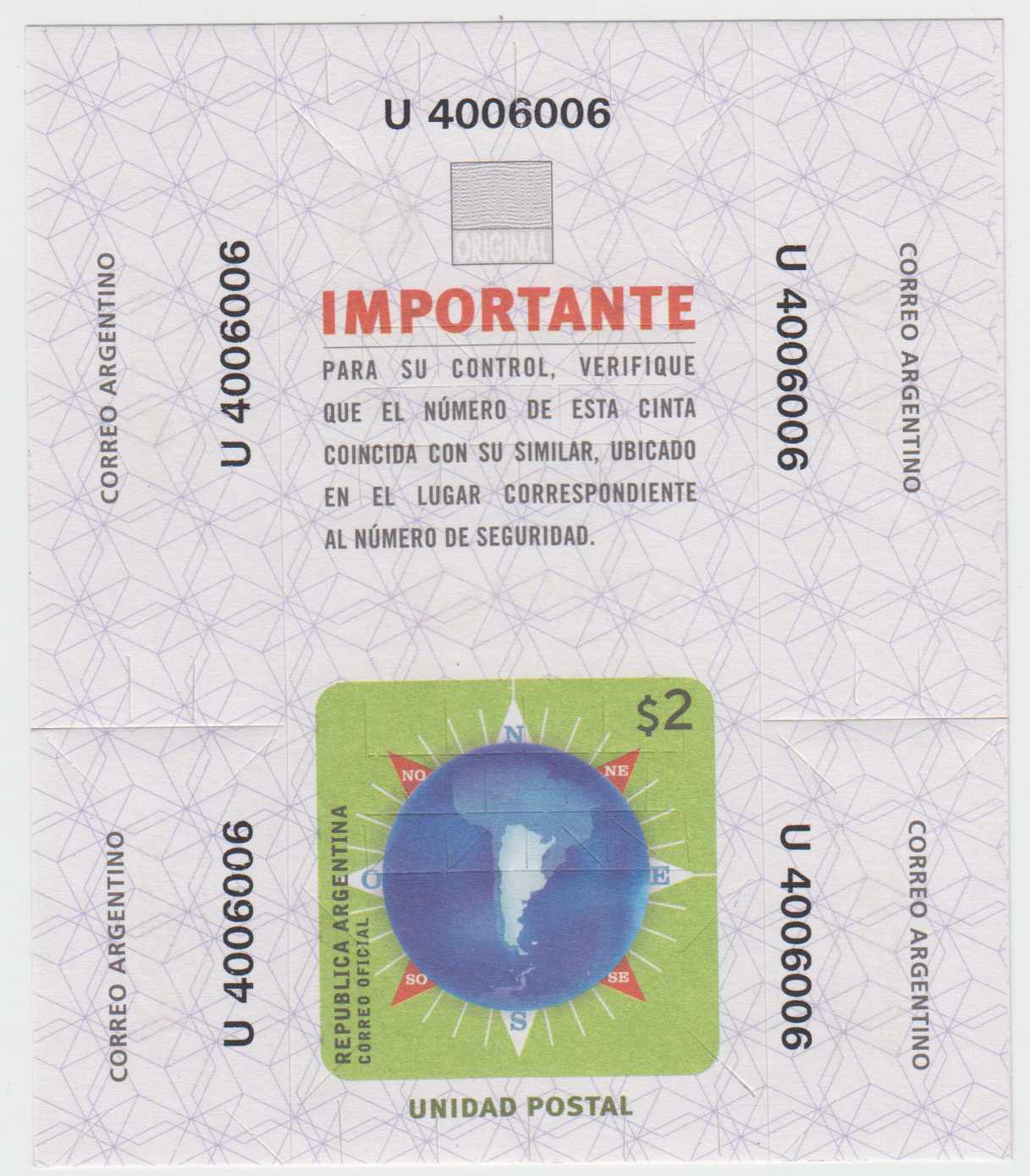 Argentina 2000 — Box & Parcel Post Seals