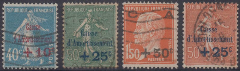 France 1927 — Scott B24-b26 & B29
