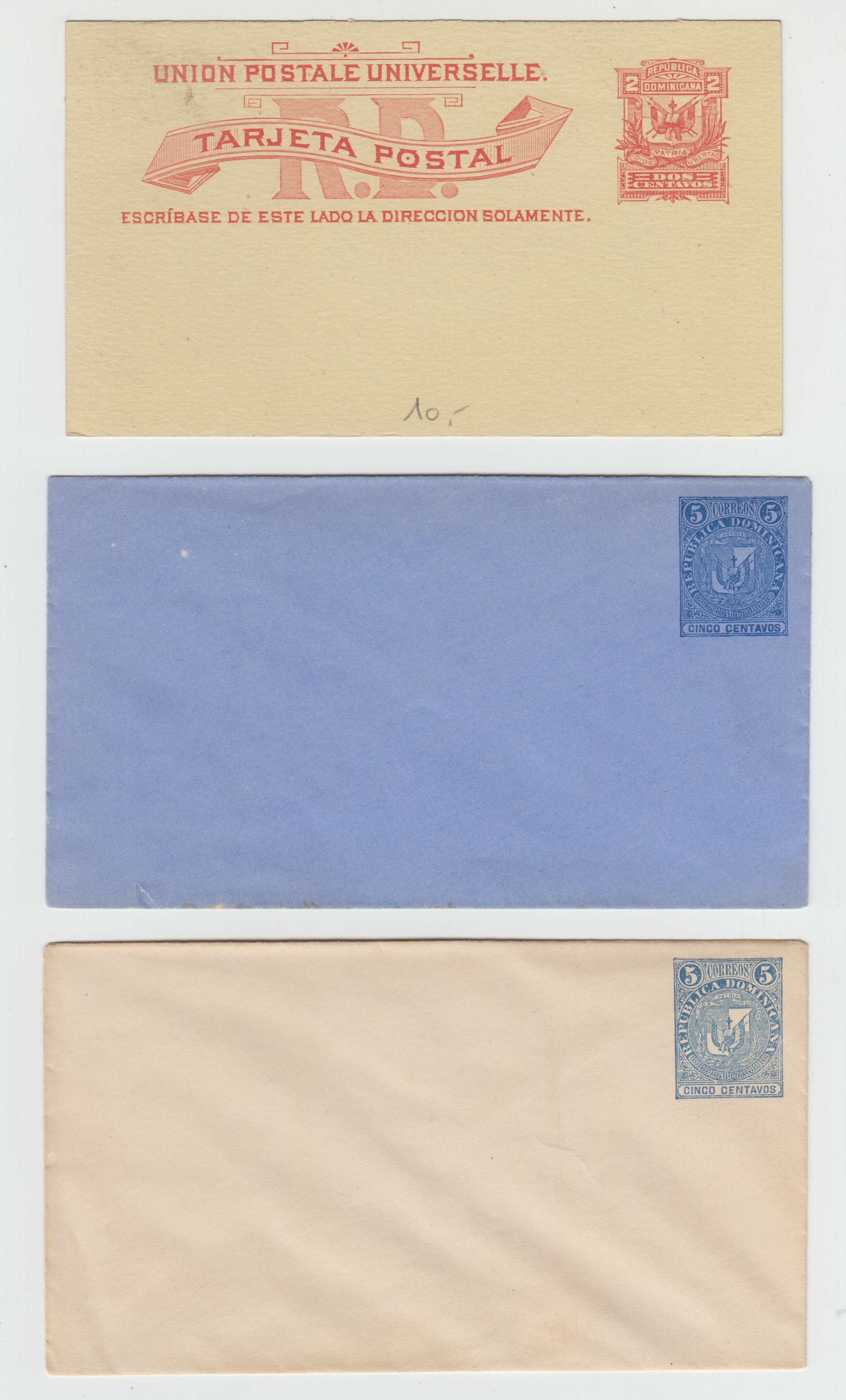 Dominican Republic 1881 — Cards & envelopes